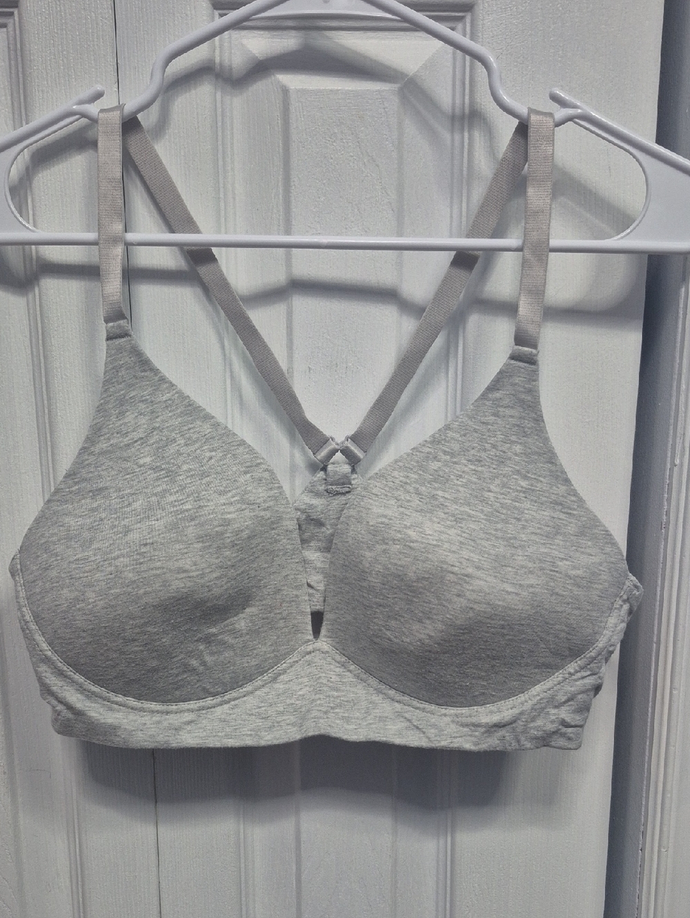 La Vie En Rose Heather Gray Racerback T-Shirt Bra